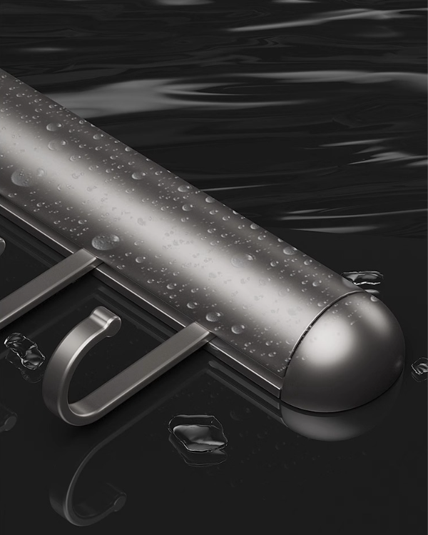 Barra Colgante Adhesiva para Cocina – Sin Taladros, de Aluminio con Ganchos (20–50 cm)